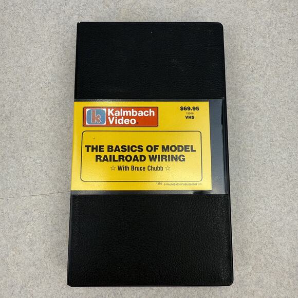 Kalmbach VHS Video The Basic Of Model Railroad Wiring Bruce Chubb‎ - Picture 1 of 6